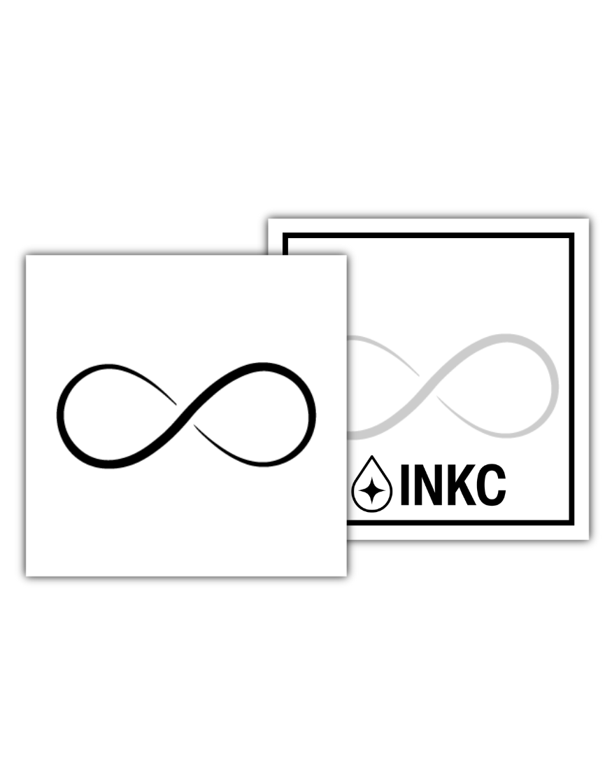 Infinity tijdelijke tattoo van INKC