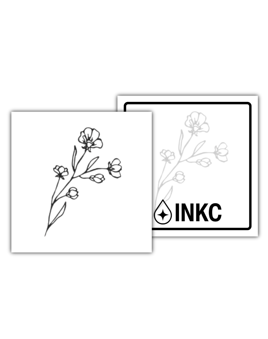 Kleine Bloem tijdelijke tattoo van INKC