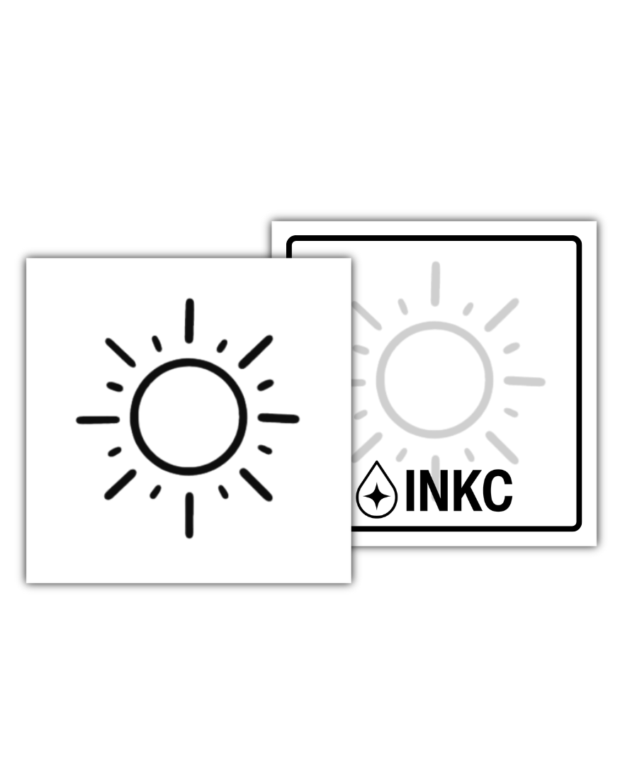 Minimalistisch Zonnetje tijdelijke tattoo van INKC