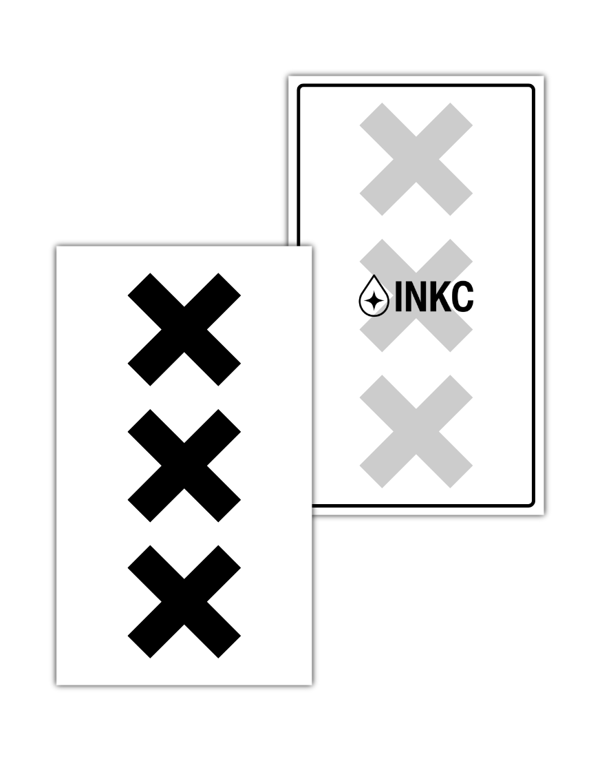 Amsterdam Kruizen tijdelijke tattoo van INKC