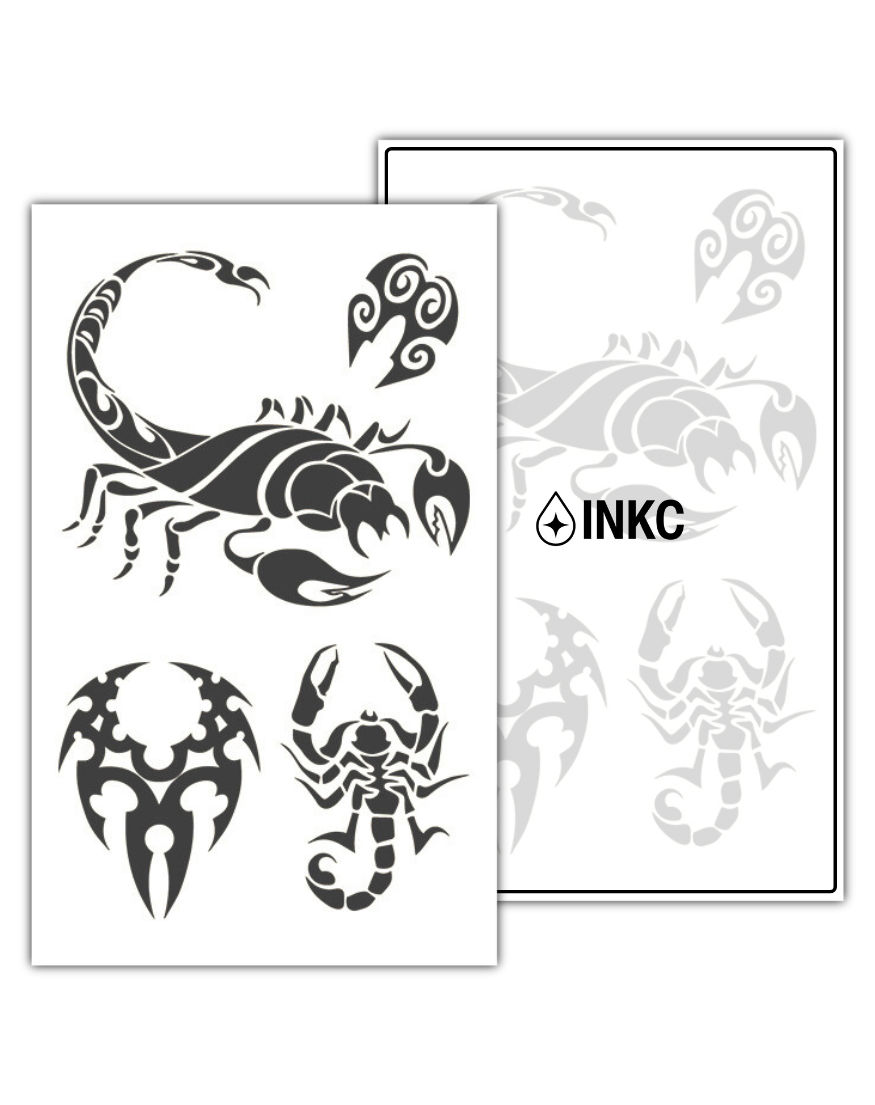 Schorpioenset tijdelijke tattoo van INKC