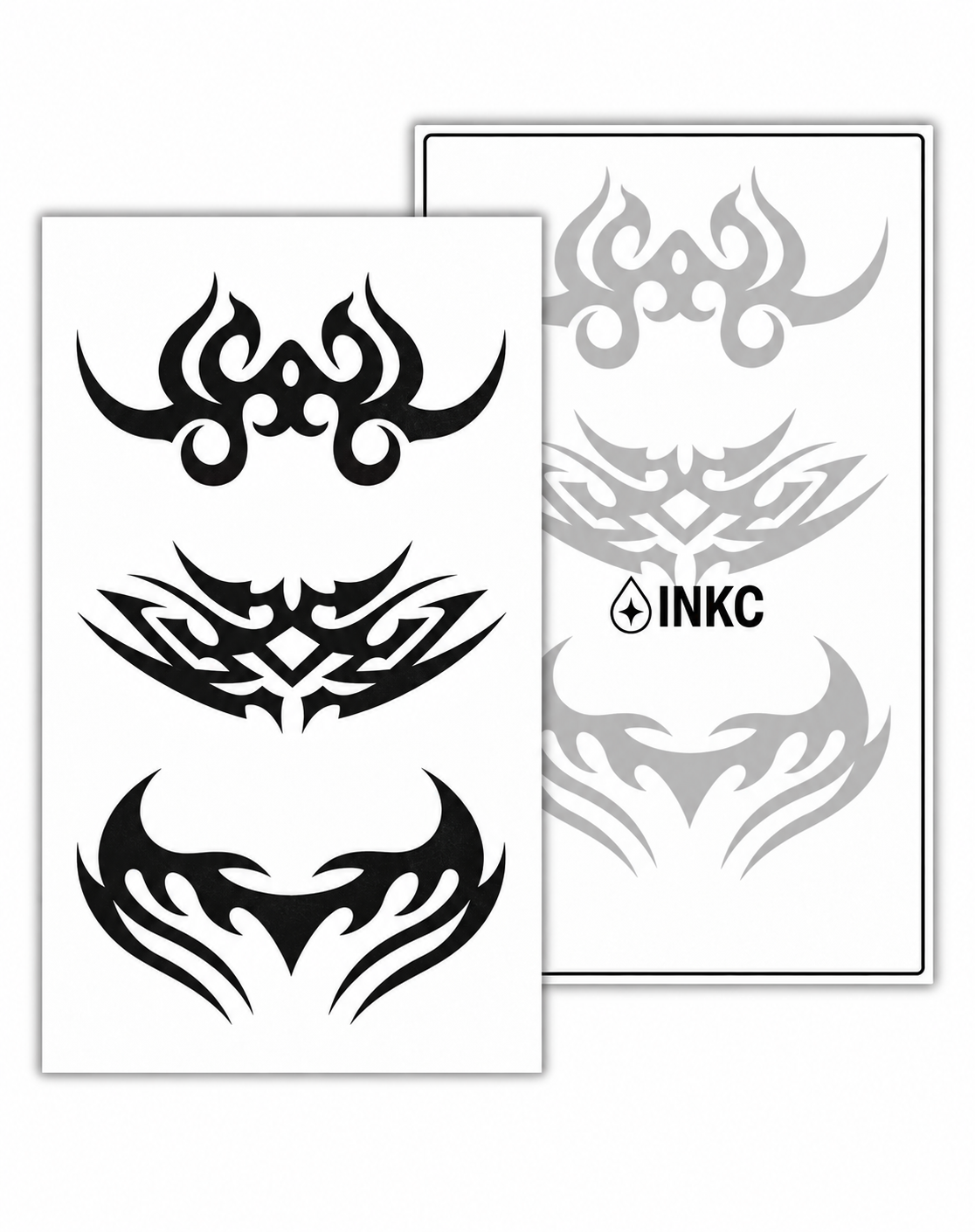 Tribal Ornamenten Trio tijdelijke tattoo van INKC