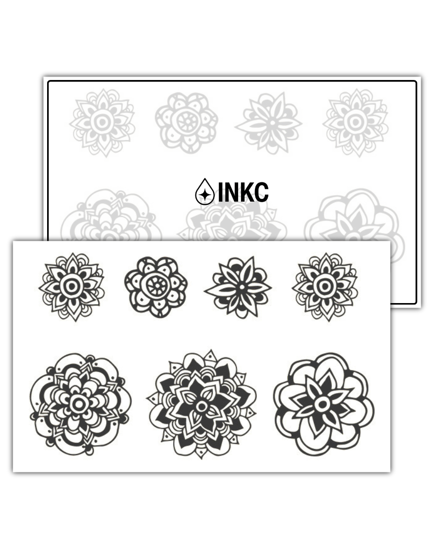 Mandala Set tijdelijke tattoo van INKC