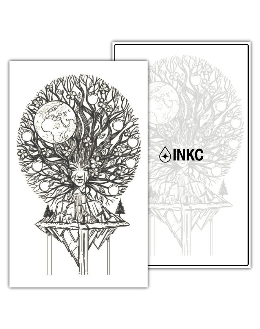 Levensboom tijdelijke tattoo van INKC
