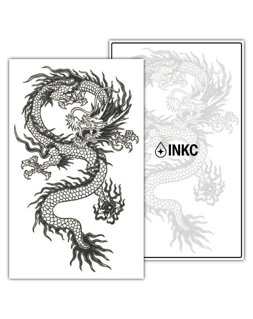 Japanse Draak tijdelijke tattoo van INKC