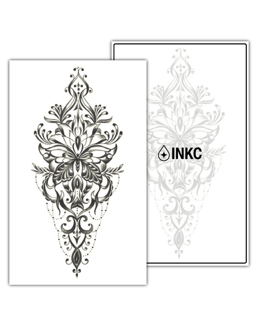 Libelle Sier tijdelijke tattoo van INKC