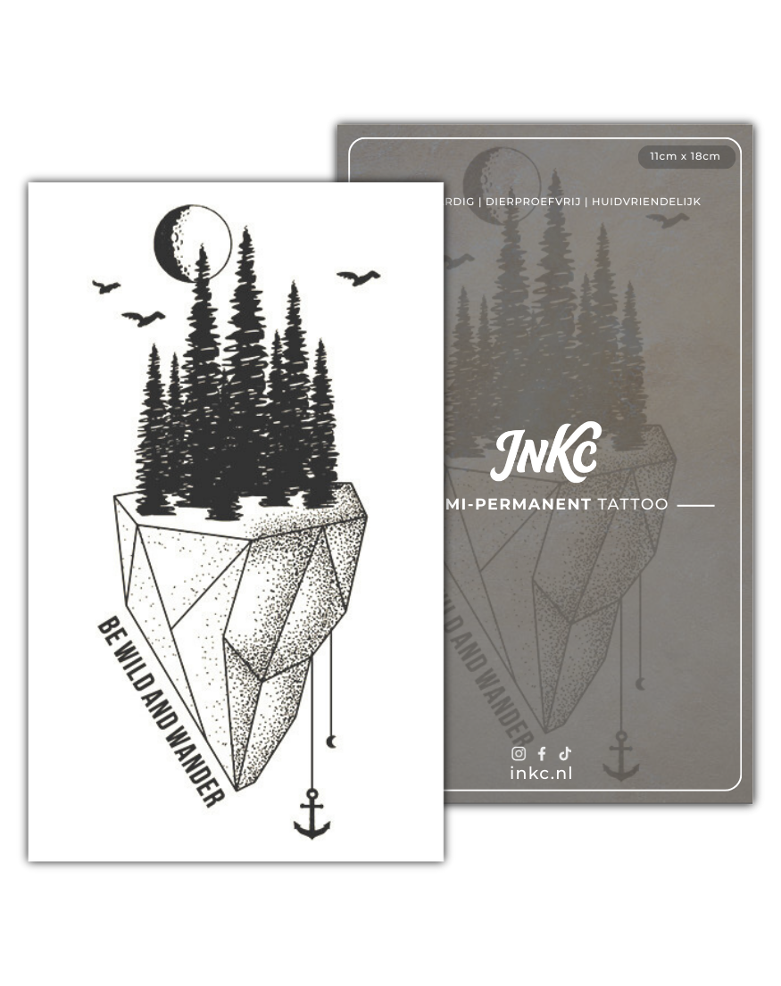 Zwevende Natuur tijdelijke tattoo van INKC