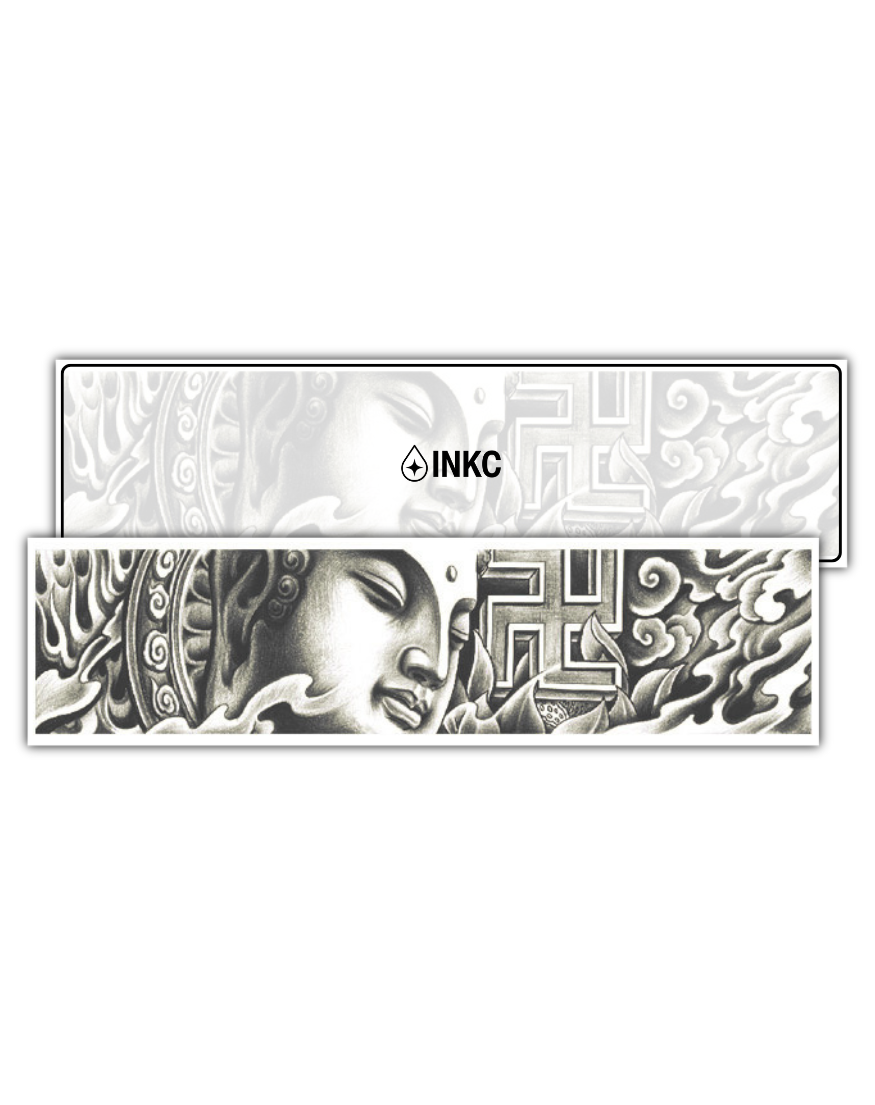 Boeddhaband tijdelijke tattoo van INKC
