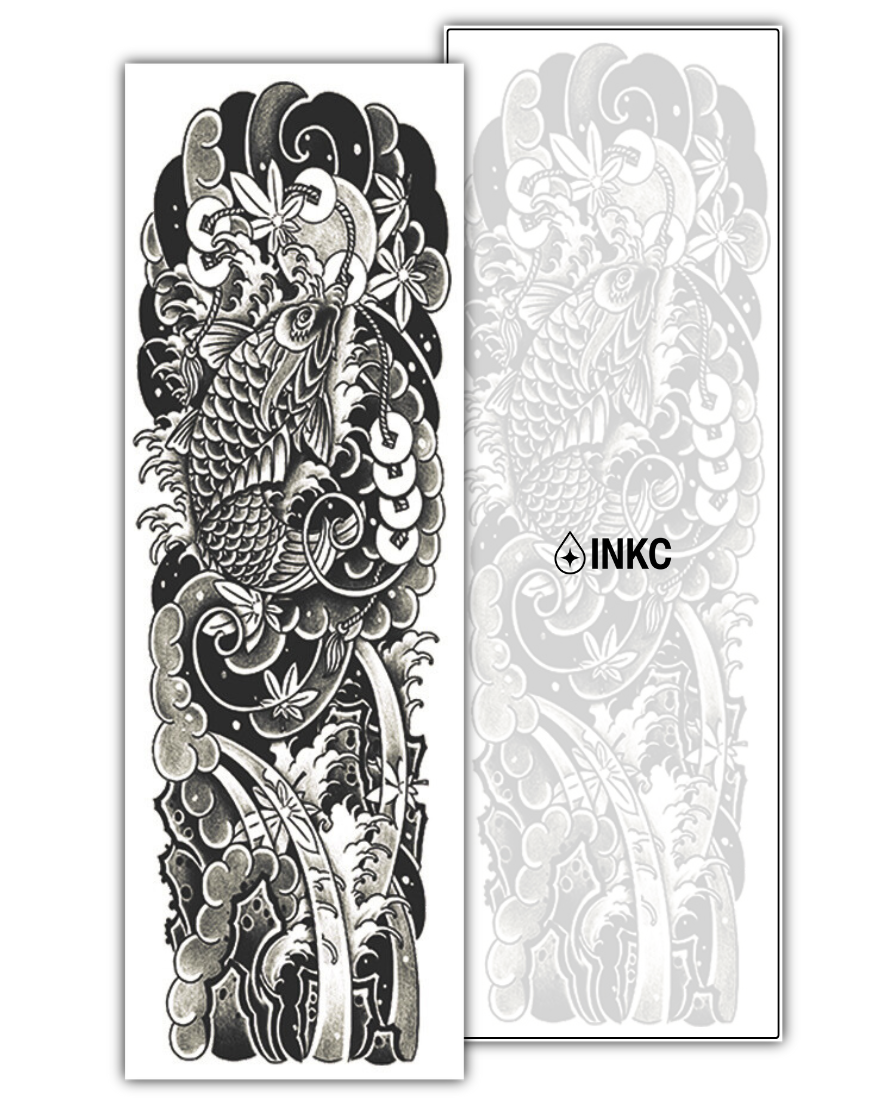 Water Spirit Sleeve tijdelijke tattoo van INKC
