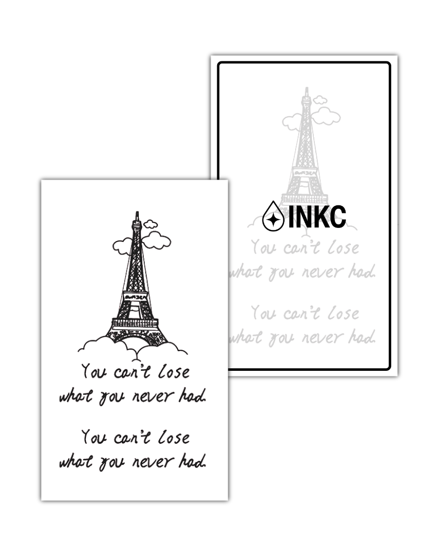 Can''t lose what you never had tijdelijke tattoo van INKC