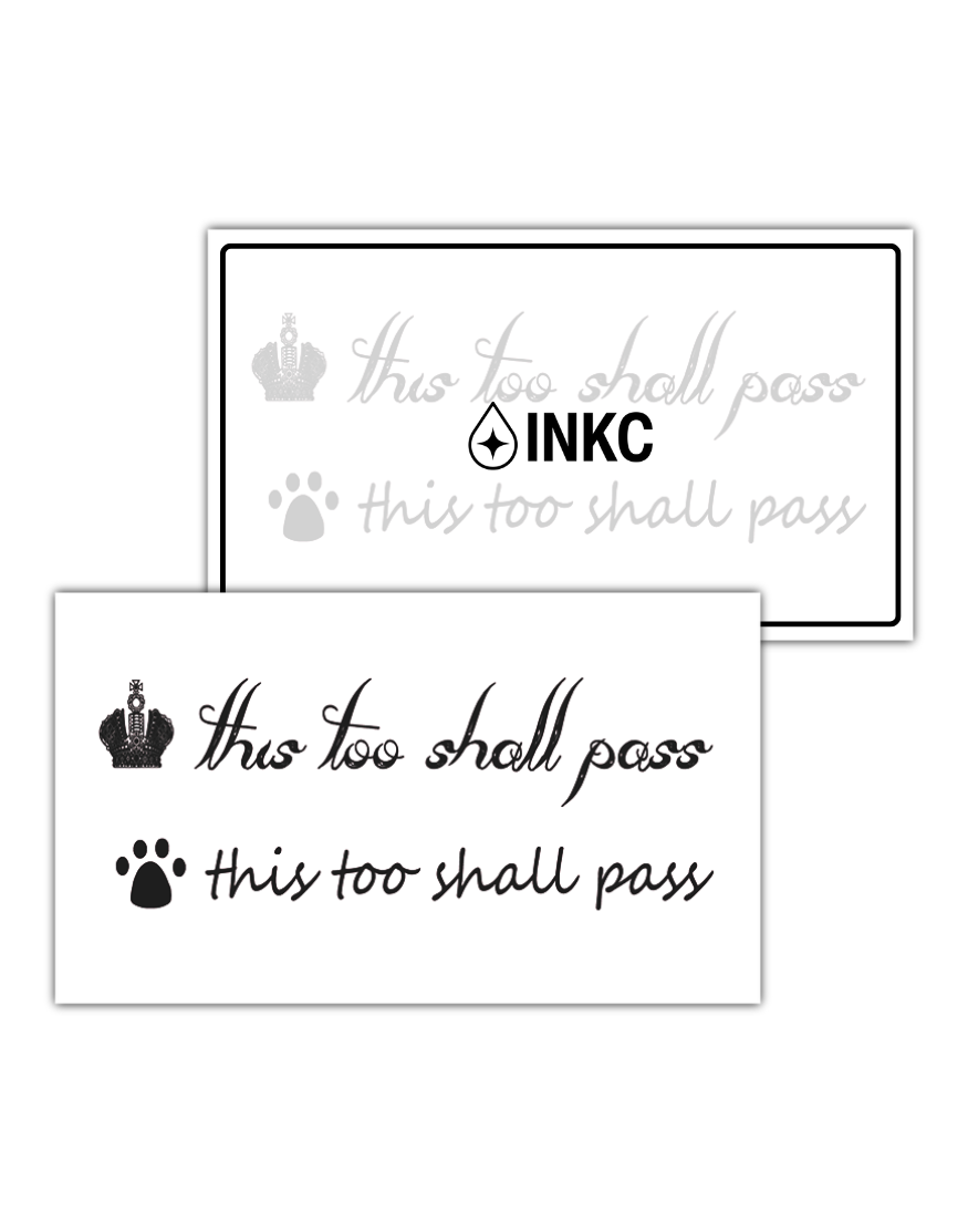 This too shall pass tijdelijke tattoo van INKC