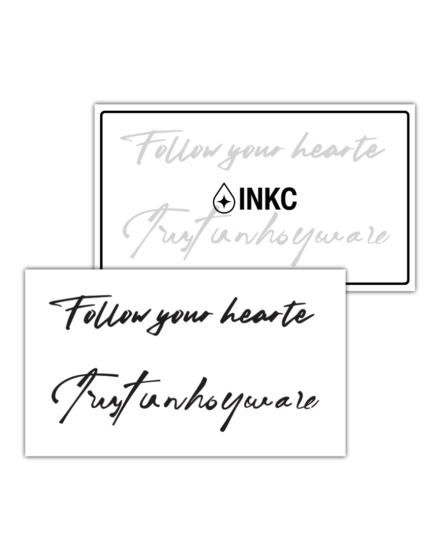 Follow your Heart tijdelijke tattoo van INKC