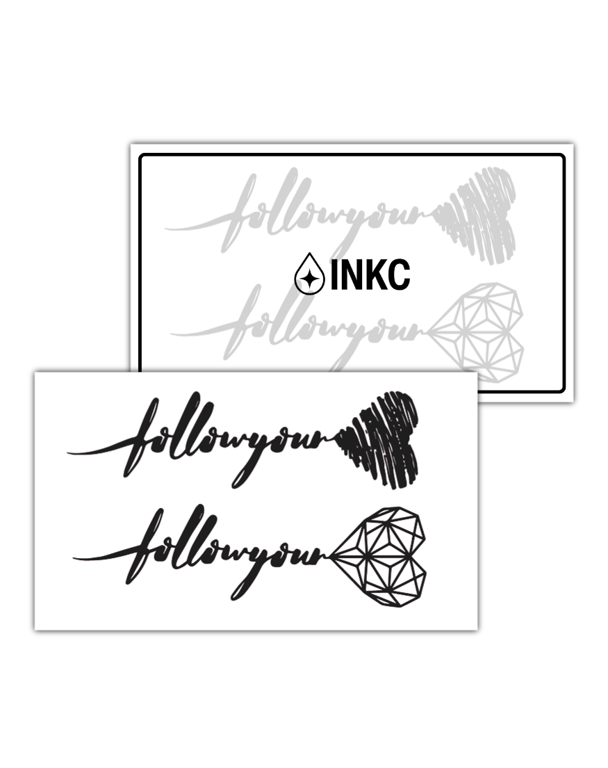 Follow your <3 tijdelijke tattoo van INKC