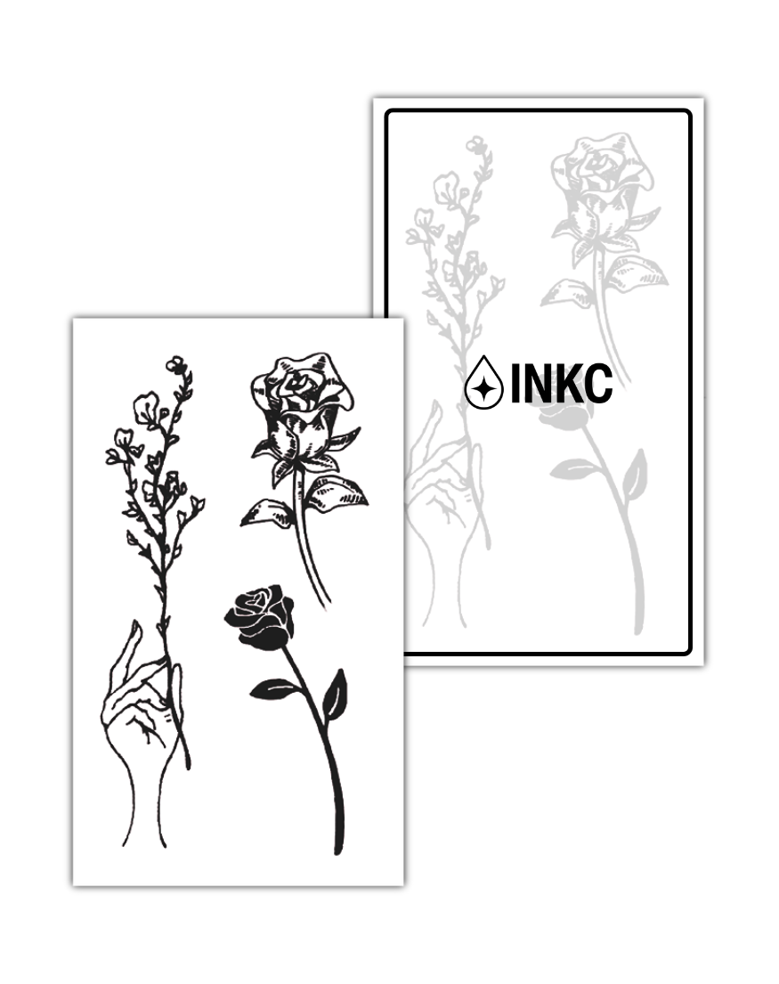 Rozen tijdelijke tattoo van INKC