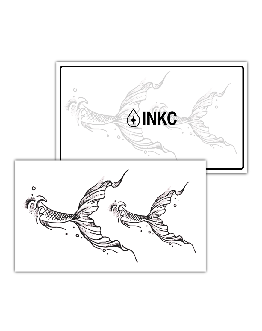 Koi Vin tijdelijke tattoo van INKC