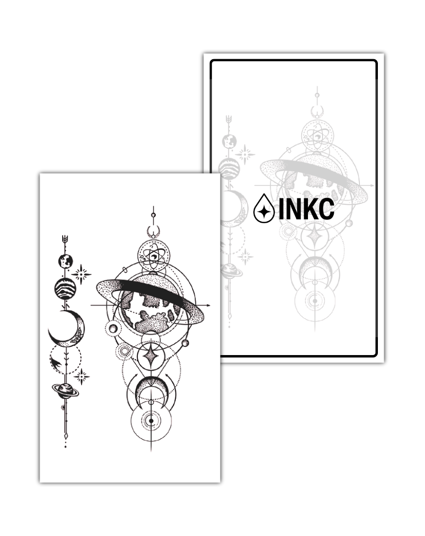 Planeten Cirkel tijdelijke tattoo van INKC
