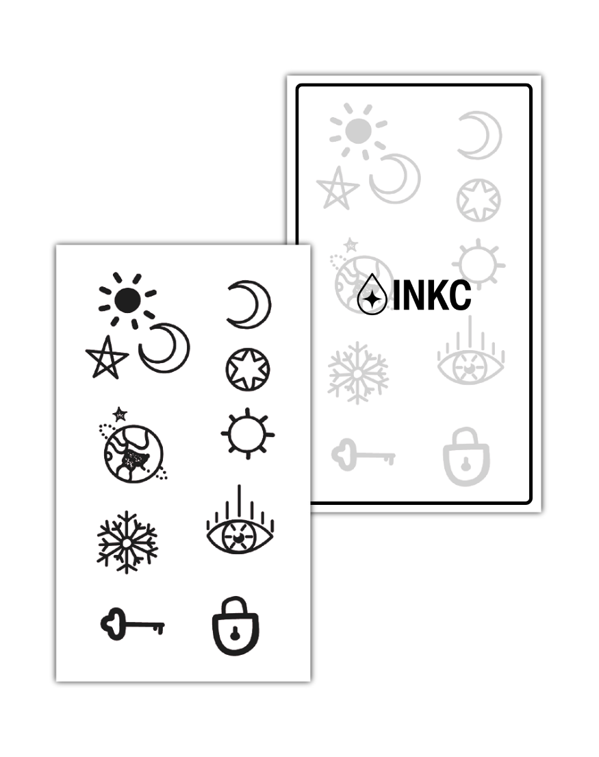 Set tijdelijke tattoo van INKC