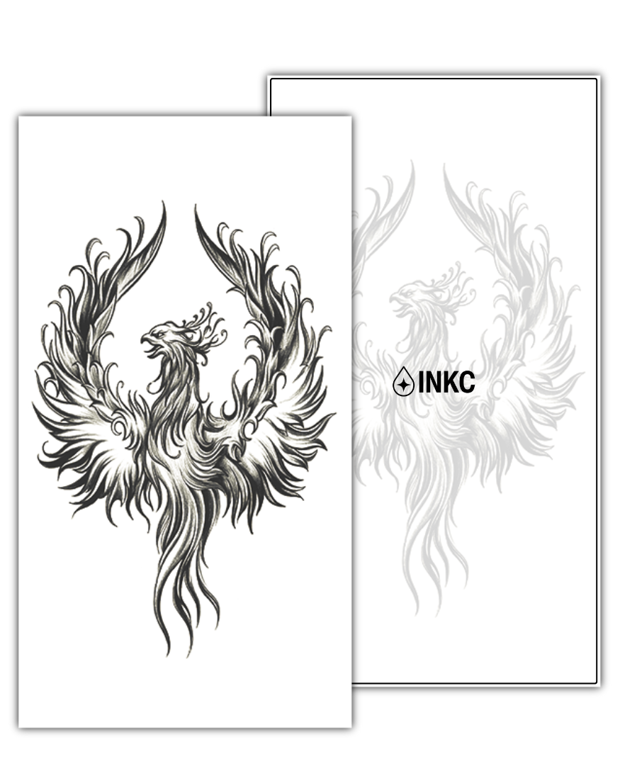 Phoenix tijdelijke tattoo van INKC