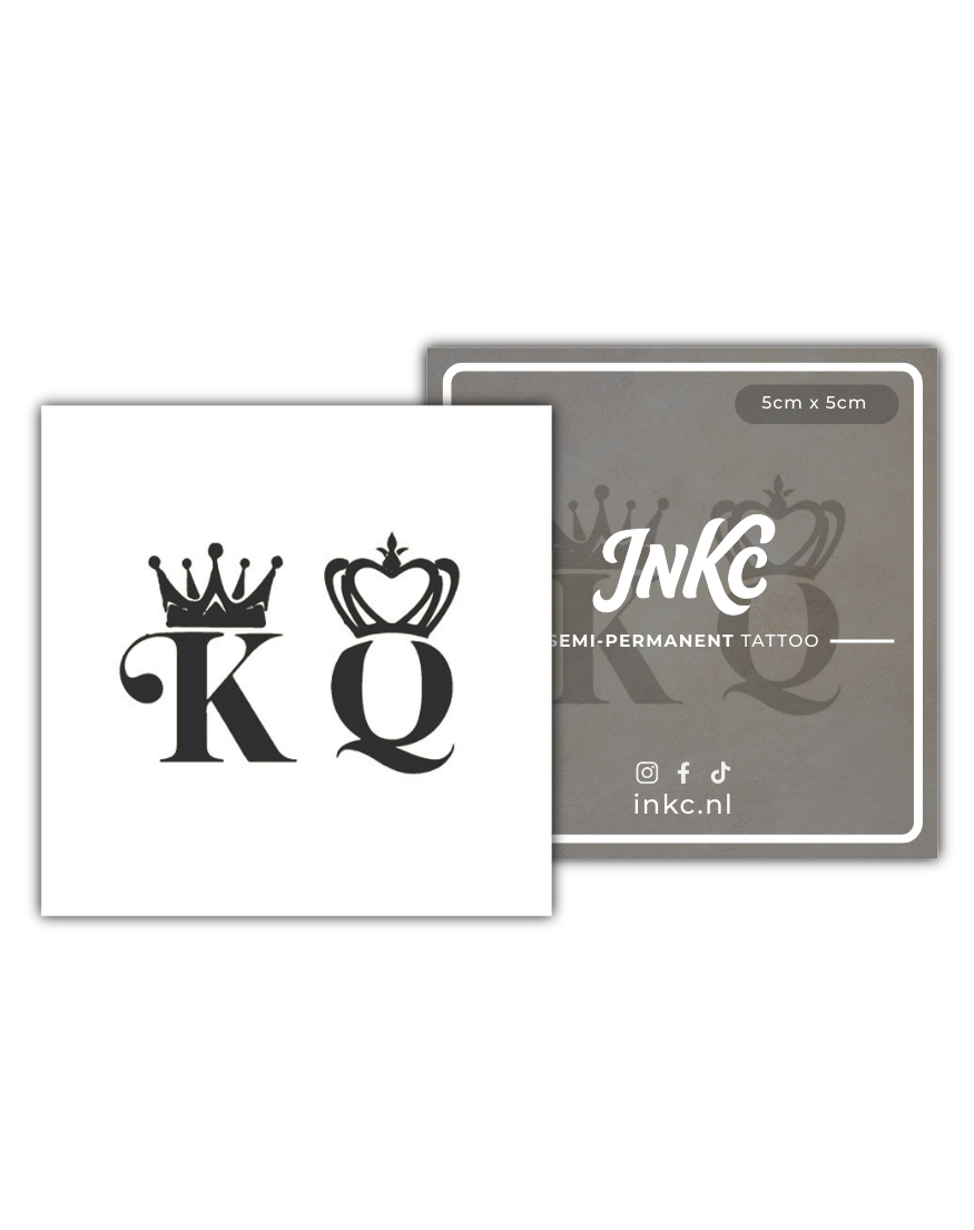 King Queen tijdelijke tattoo van INKC