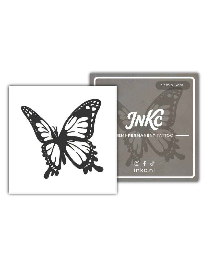 Vlinder tijdelijke tattoo van INKC