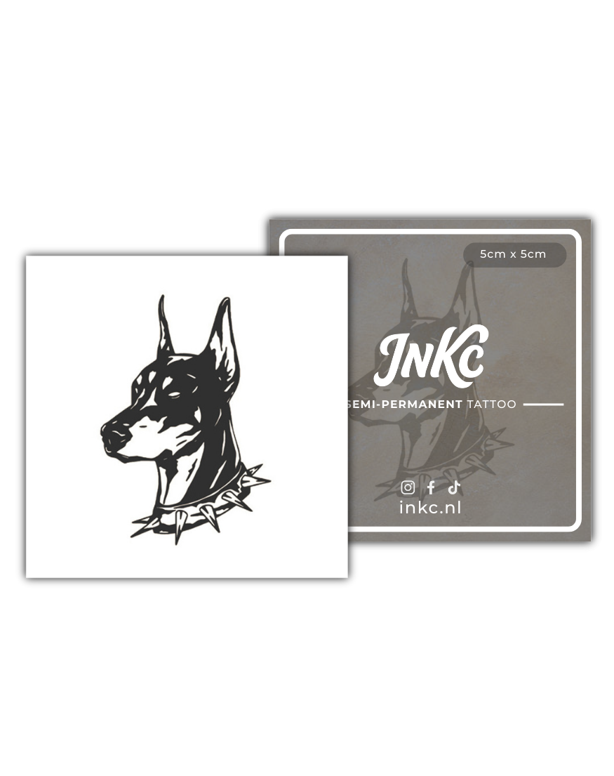 Herdershond tijdelijke tattoo van INKC