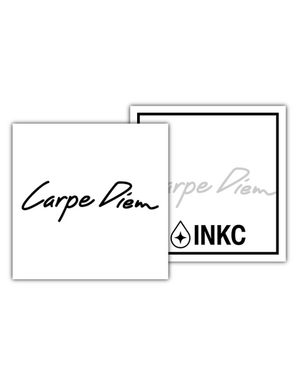 Carpe Diem tijdelijke tattoo van INKC