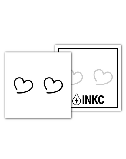 Kleine hartjes tijdelijke tattoo van INKC
