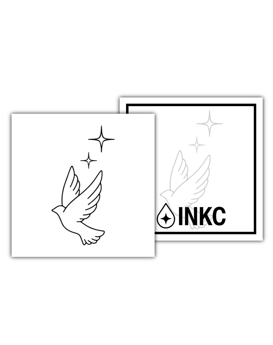 Kleine duif tijdelijke tattoo van INKC