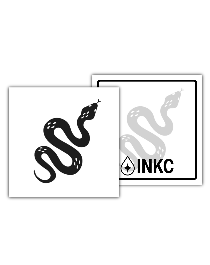 Slang tijdelijke tattoo van INKC