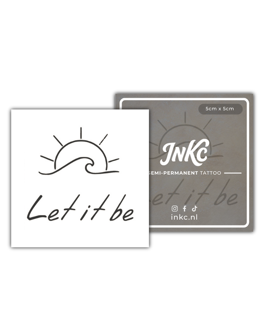Let it be tijdelijke tattoo van INKC