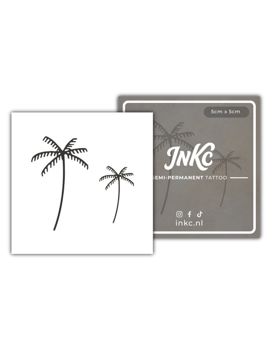 Palmboompjes tijdelijke tattoo van INKC