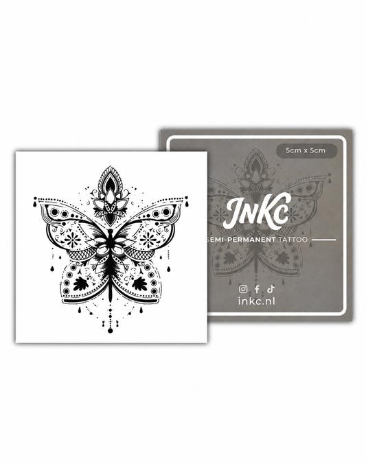 Mandala Vlinder tijdelijke tattoo van INKC