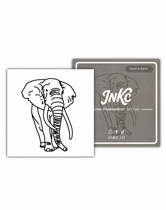 Olifant tijdelijke tattoo van INKC