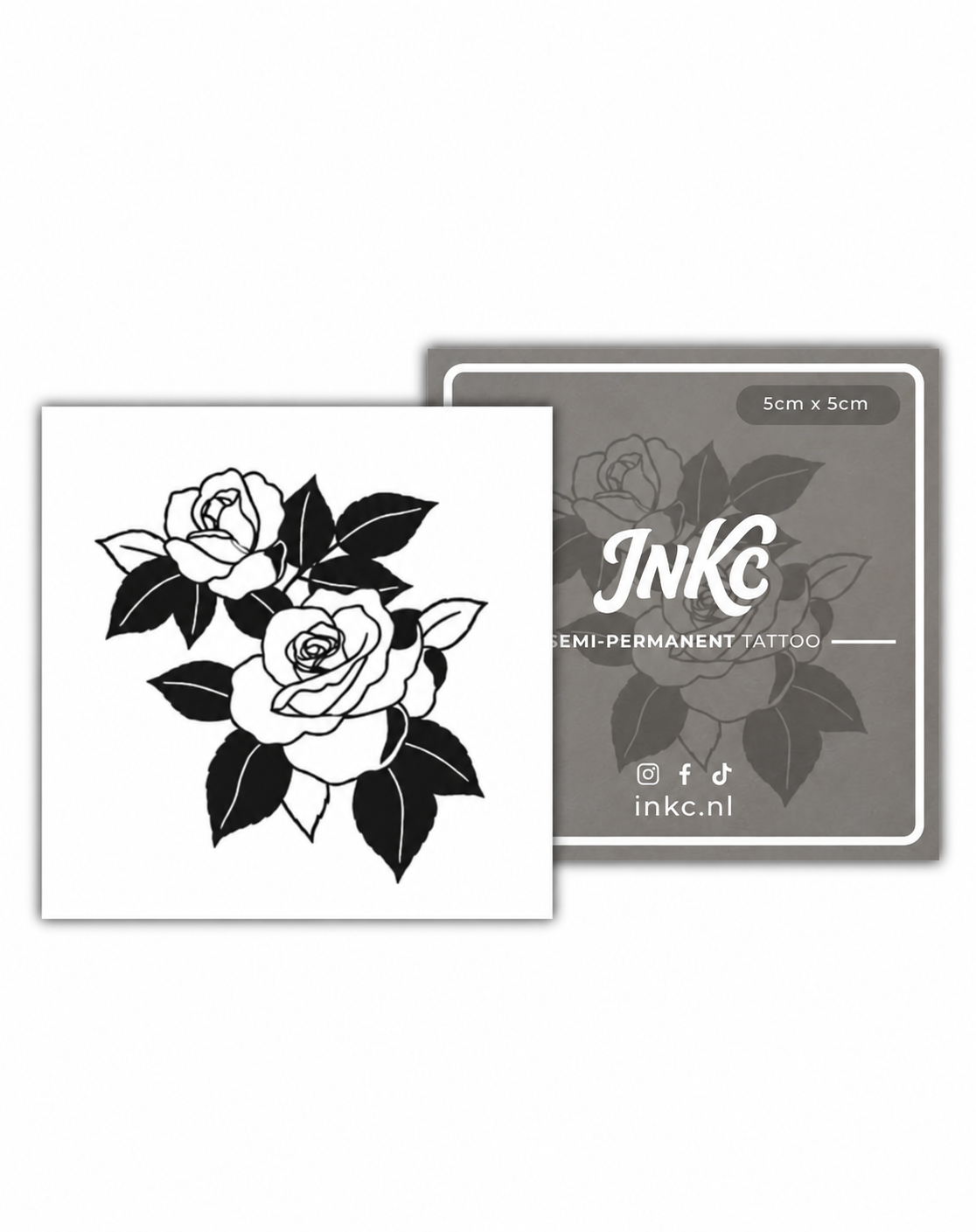 Rozen Duo tijdelijke tattoo van INKC