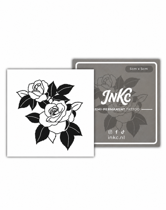 Rozen Duo tijdelijke tattoo van INKC