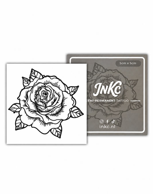 Sierlijke Roos tijdelijke tattoo van INKC - A-196