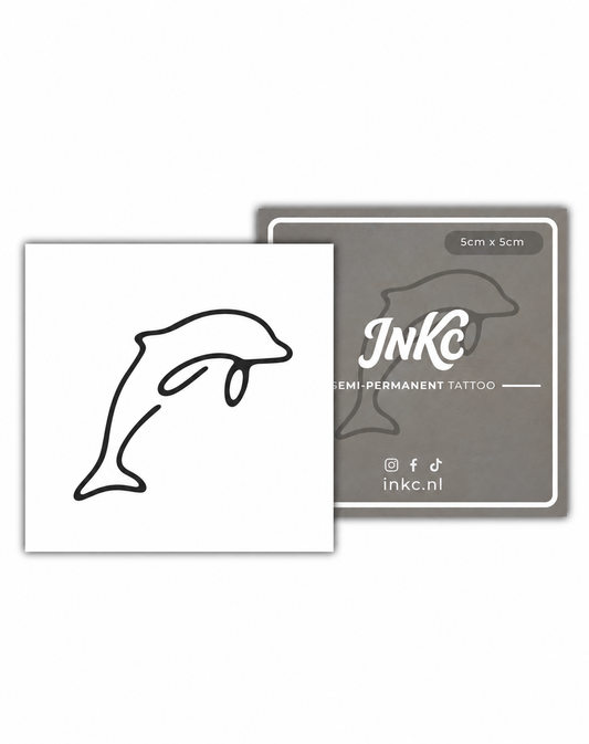 Dolfijn tijdelijke tattoo van INKC - A-203