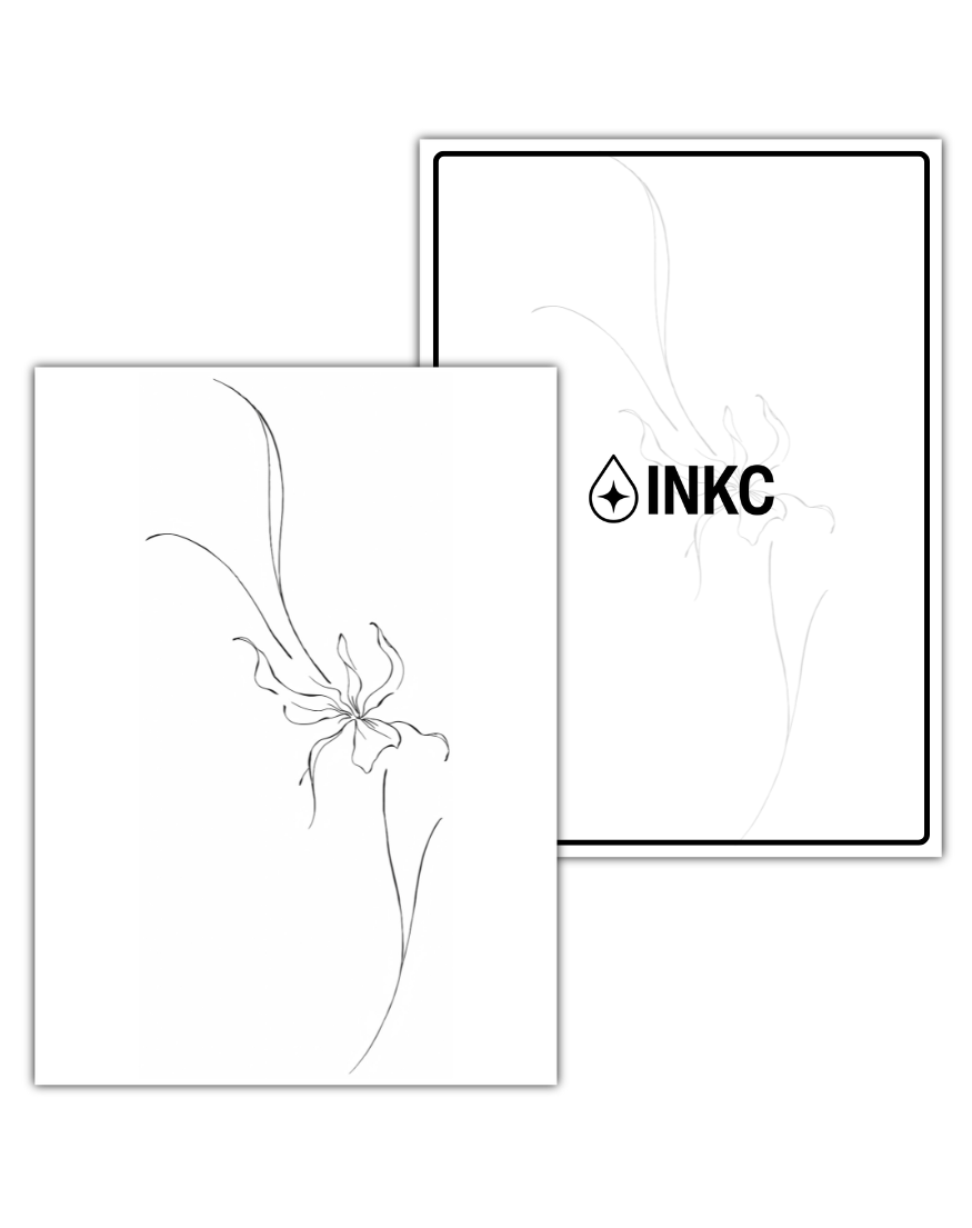 Verweven Bloem tijdelijke tattoo van INKC