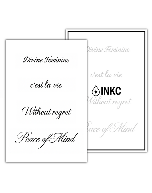 Quote Set tijdelijke tattoo van INKC