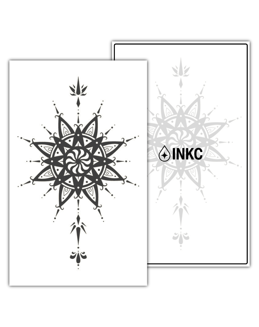 Mandala Ster tijdelijke tattoo van INKC