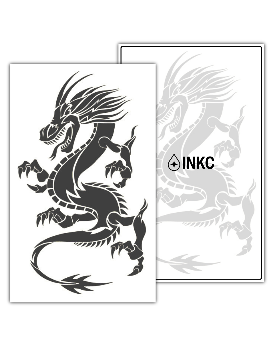 Japanse Draak tijdelijke tattoo van INKC