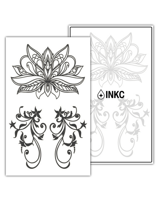 Lotus tijdelijke tattoo van INKC
