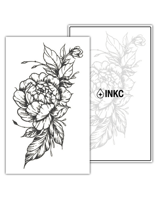 Bloemen tijdelijke tattoo van INKC