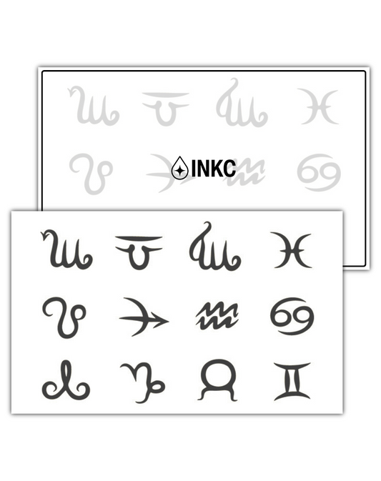 Zodiac Sterrenbeeld tijdelijke tattoo van INKC