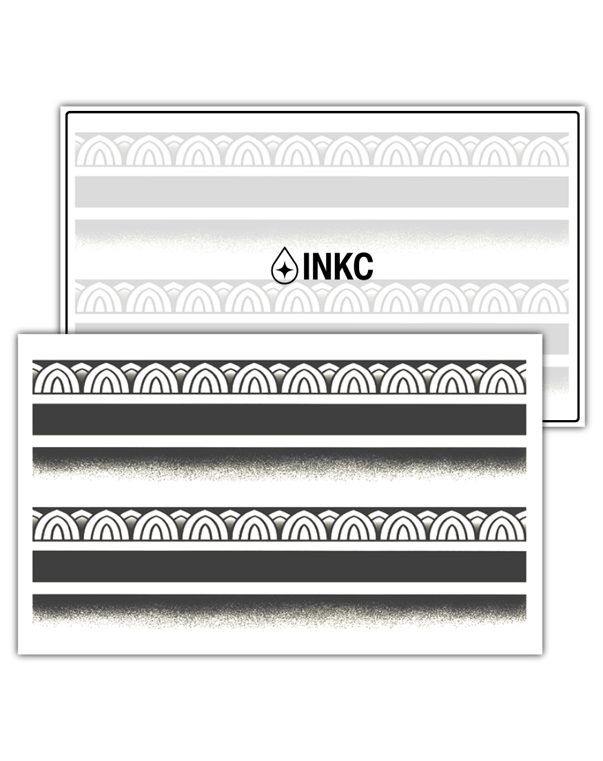 Band Lijnen tijdelijke tattoo van INKC