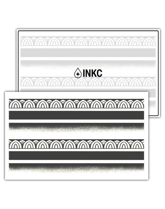 Band Lijnen tijdelijke tattoo van INKC