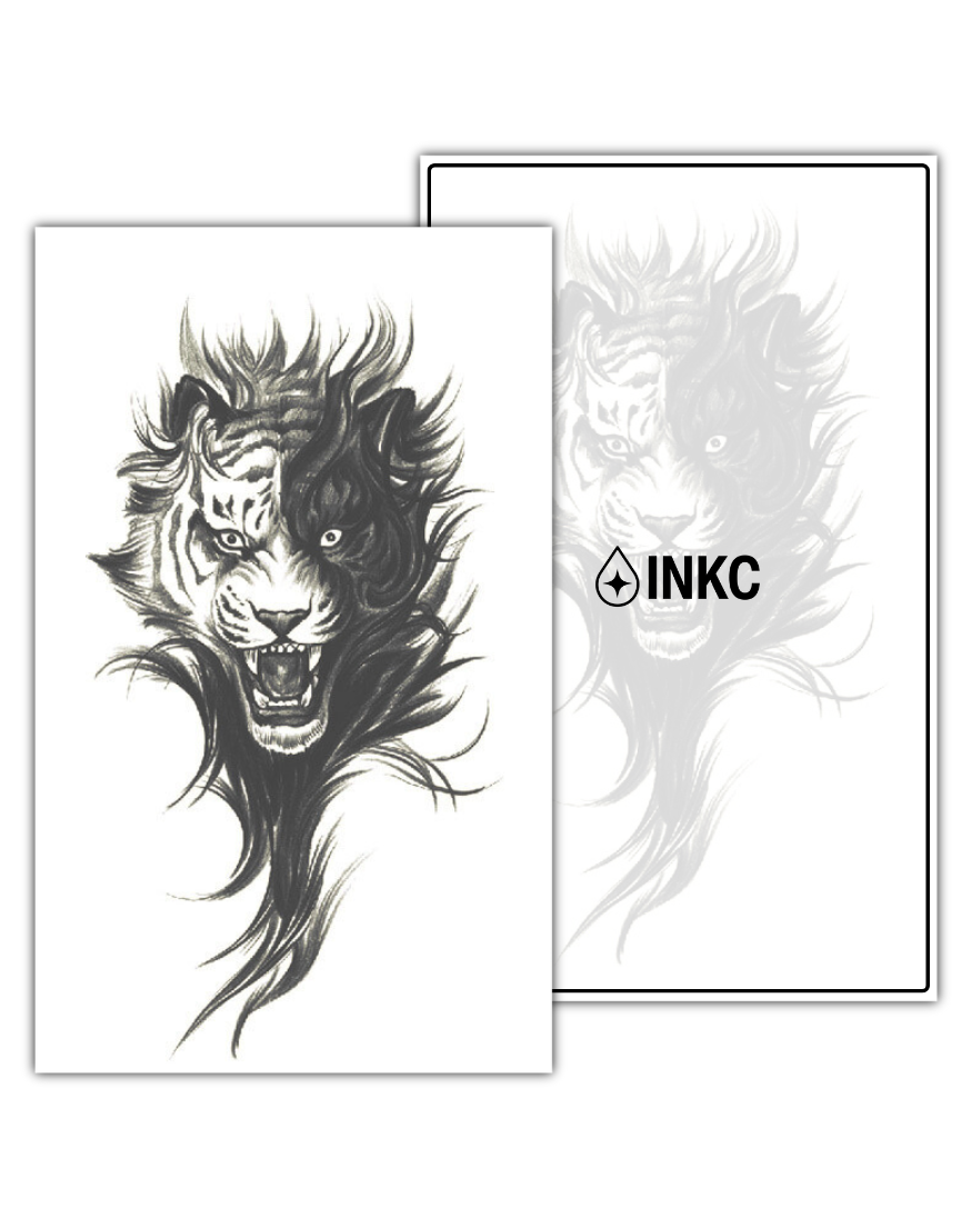 Vluchtige Tijger tijdelijke tattoo van INKC