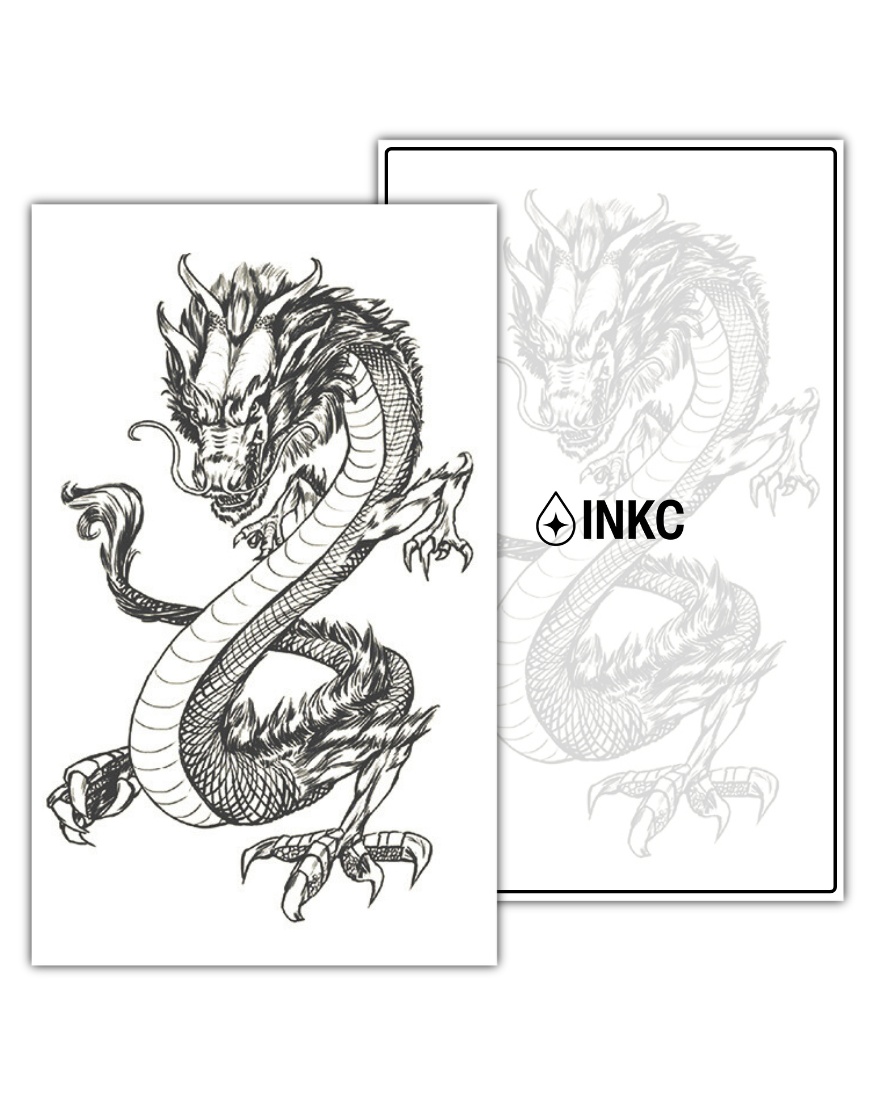 Japanse Draak tijdelijke tattoo van INKC