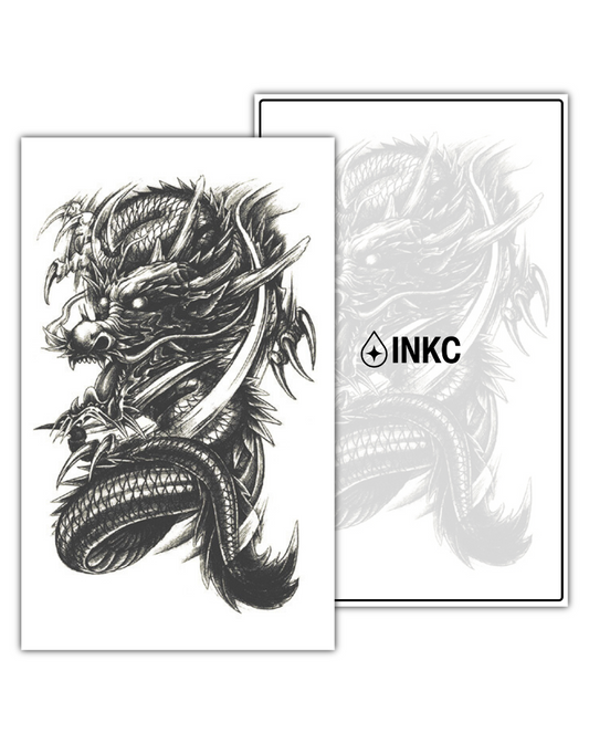 Duiveldraak tijdelijke tattoo van INKC
