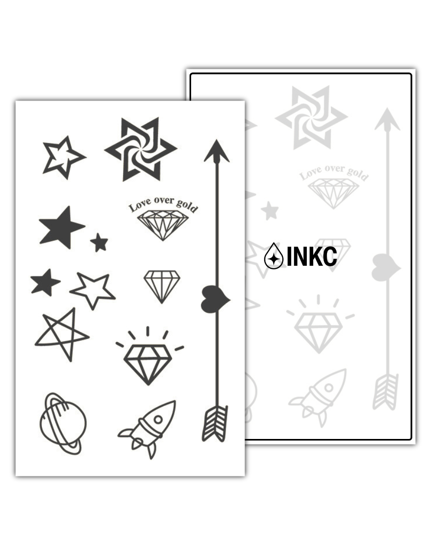 Set tijdelijke tattoo van INKC